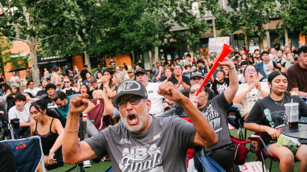 San Antonio basketball fans during the 2026 NBA playoff run