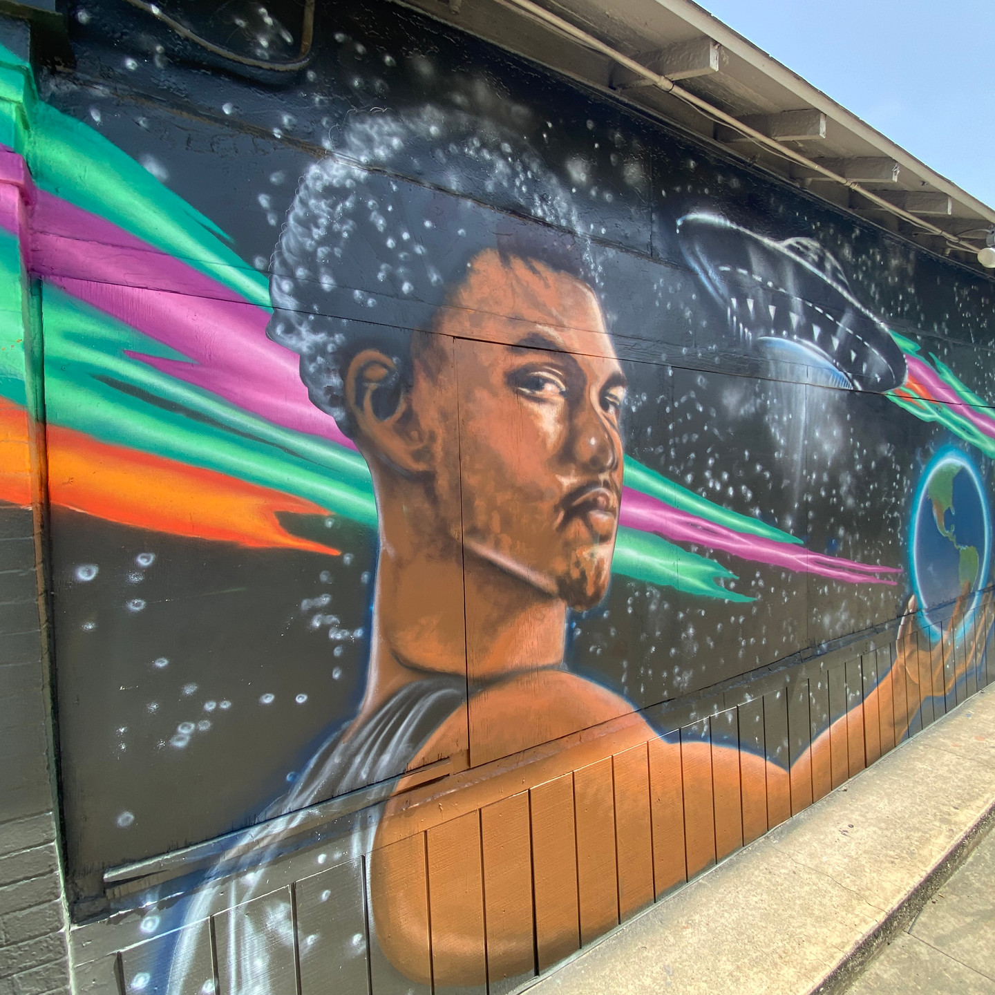 San Antonio Spurs mural in the Southtown neighborhood