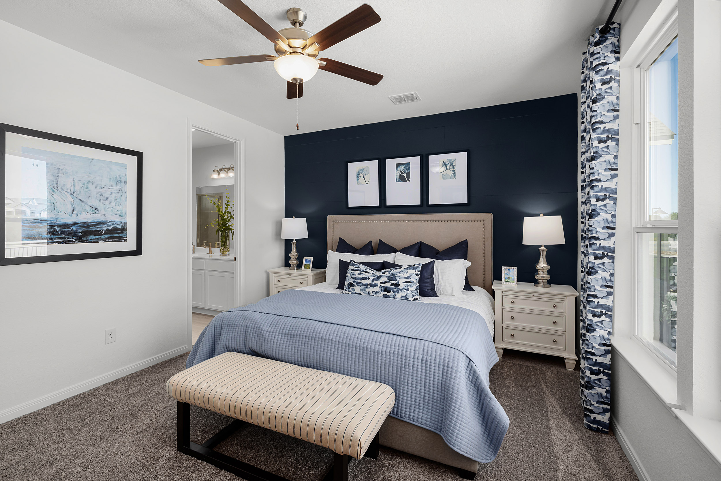 Fully furnished short-term rental home interior at Garten Haus New Braunfels through Living Spaces