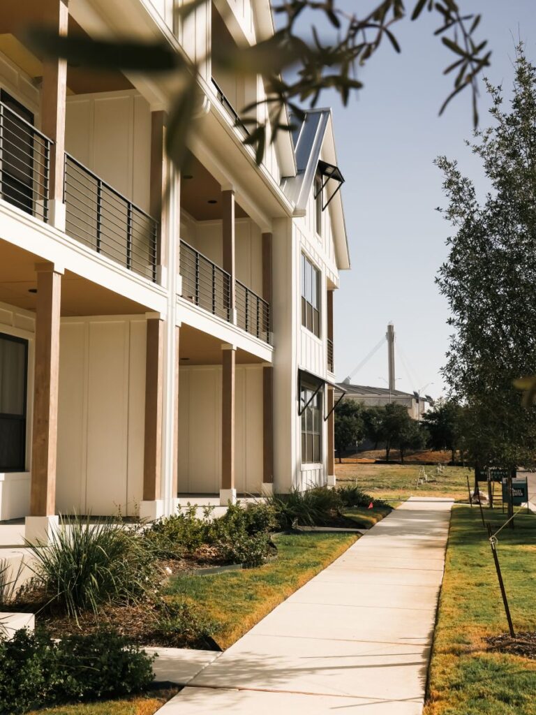 Modern townhomes at Victoria Commons in Southtown San Antonio