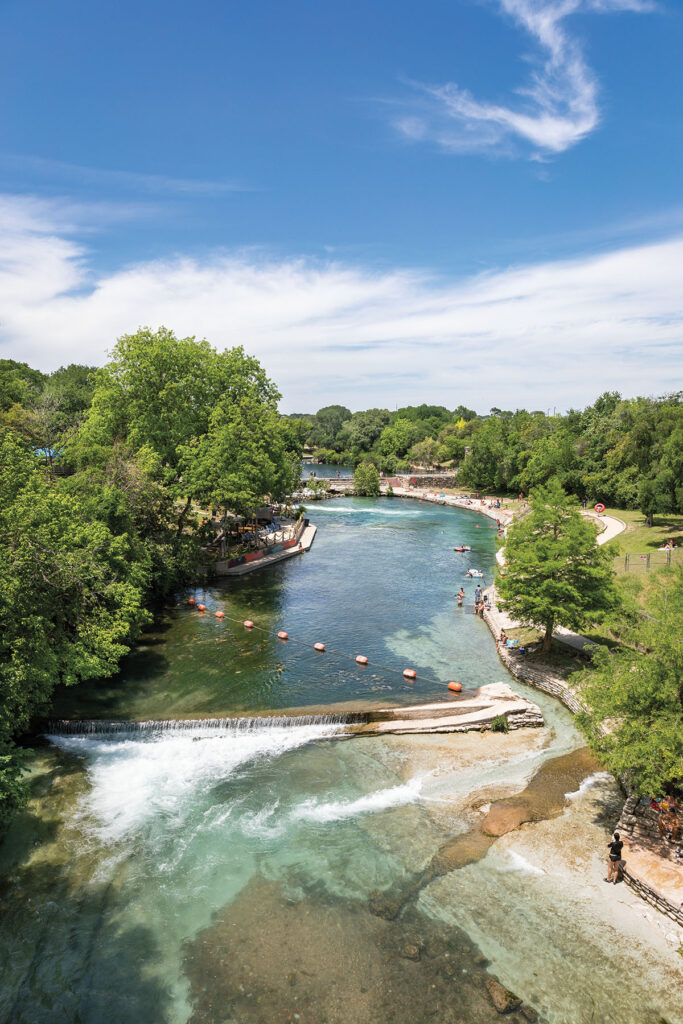 Comal River tubing and outdoor recreation near downtown New Braunfels Texas