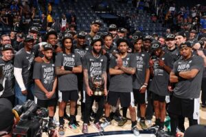 San Antonio Spurs fans celebrating 2026 NBA Finals run